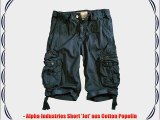 Alpha Industries Jet Short Shorts Greyblack Grey