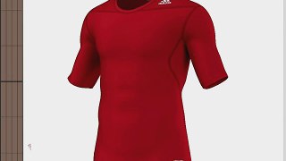 adidas - Shirts - Techfit Base Short Sleeve Tee - Power Red - 2XL