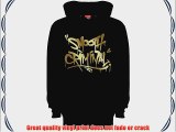 Art Hustle Smooth Criminal Mens Womens Unisex Hoodie (L Gold print on Black)