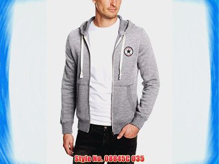 Converse Men's 08845C Plain Hooded Long Sleeve Hoodie Hoodie Grey (Gris Chin?) Medium