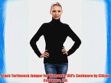 Black Turtleneck Jumper for Women in 100% Cashmere by Citizen Cashmere 2XL