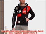 Geographical Norway Men's WK192H/GN Long sleeve Sweater  - Black - Noir (Black) - Small (Brand