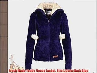Fresh Made Teddy Fleece Jacket Size:LColor:Dark Blue