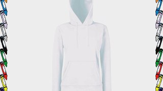 Fruit Of The Loom Lady Fit Hooded Sweatshirt White L