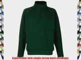 Fruit Of The Loom Mens Premium 70/30 Zip Neck Sweatshirt (2XL) (Bottle Green)