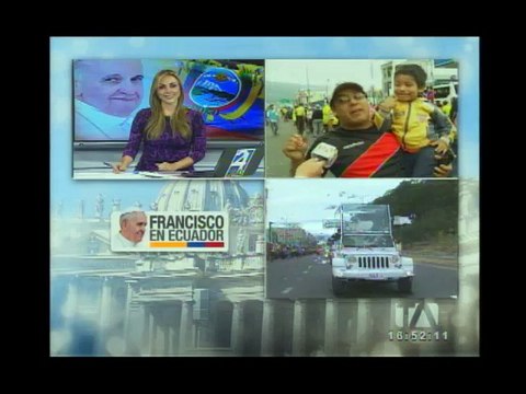 Recorrido del papa Francisco desde Monteolivo en el papamóvil