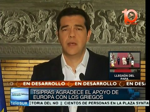 Tsipras pide a griegos que se unan y regrese el equilibrio al país