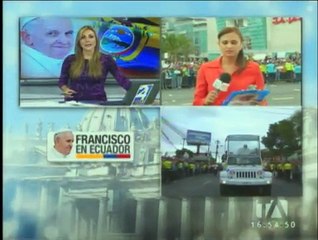 Recorrido del papa Francisco desde Monteolivo en el papamóvil (2)