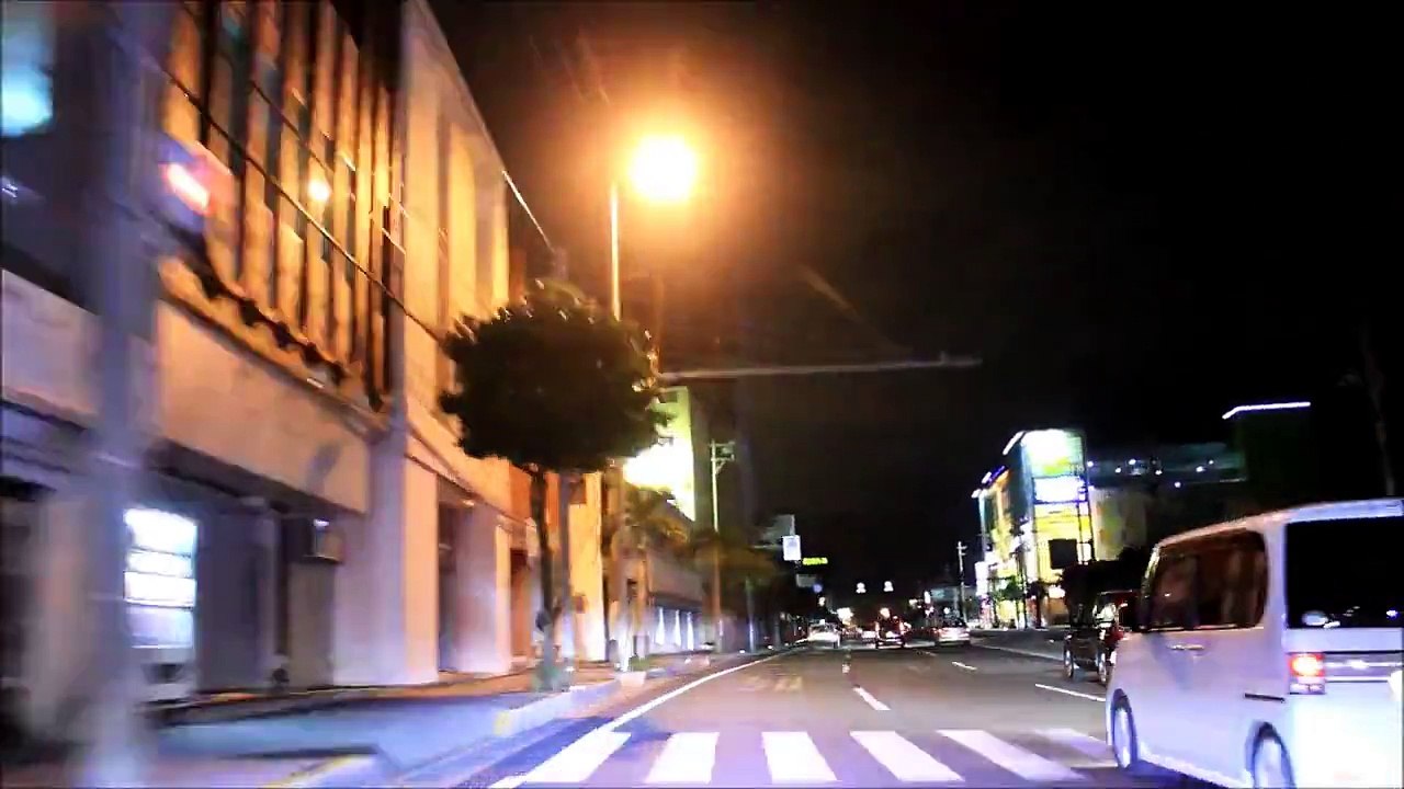 HD Okinawa Night Drive (北谷→那覇) (Chatan→Naha)