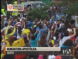 Llegada del papa Francisco a la Nunciatura en Quito