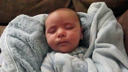 Baby Oliver wakes up with every emotion