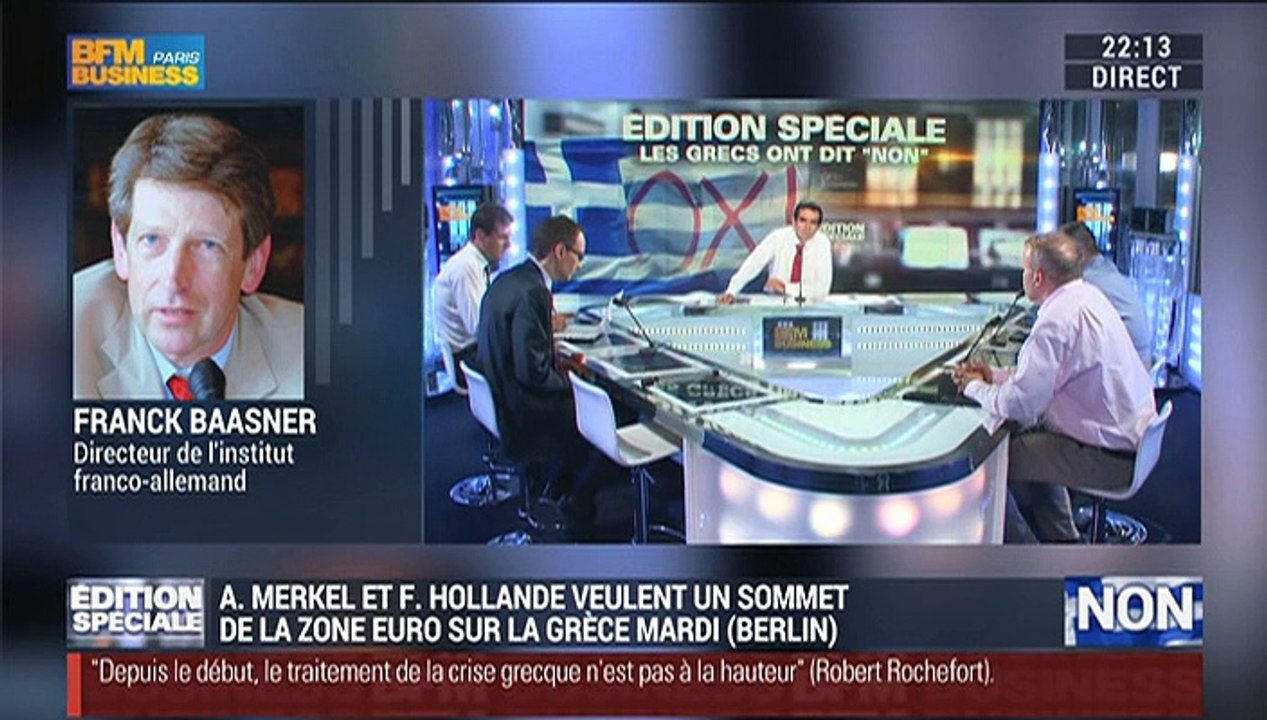 Édition Spéciale Grèce: Frank Baasner: "Les négociations seront plus difficiles pour Alexis Tsipras après la victoire du non" – 05/07