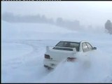 Conduccion rally en nieve TERREMOTO SNOW DRIFT 1 SUBARU IMPREZA GT TURBO CONDUCCIÓN EN NIEVE
