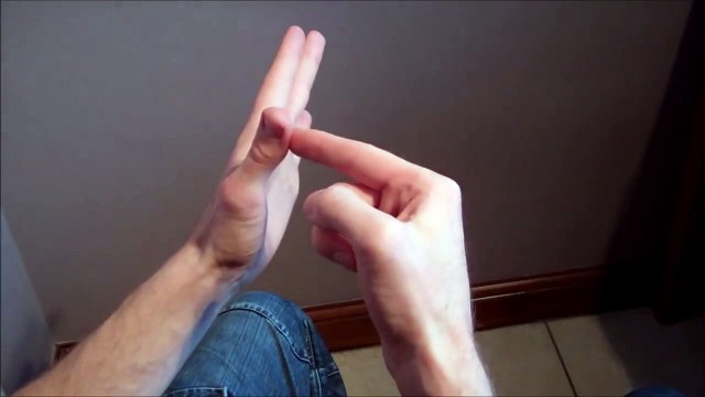 How to sign the alphabet in British Sign Language (BSL) - Right handed - Signer point of view