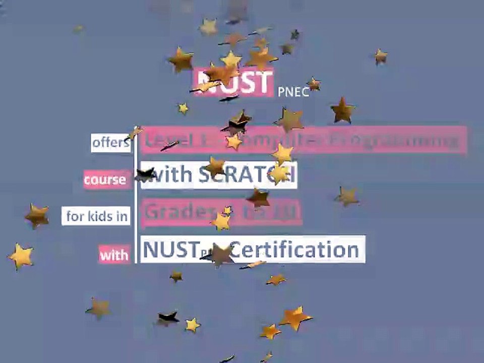 Computer Programming using Scratch at NUST-PNEC - August 2015