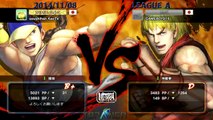 USF4 - Momochi (Ken) vs Kazunoko (Yun) - TL4A Round2 Battle10