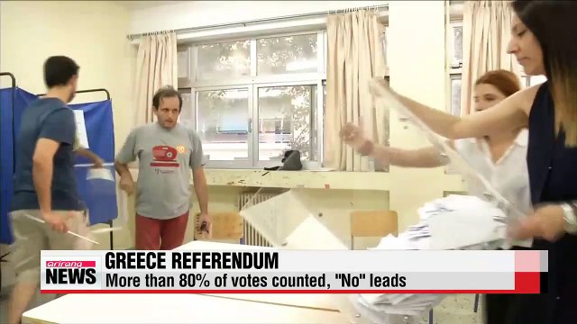 Greek 'No' vote rises to 61% after almost all votes counted