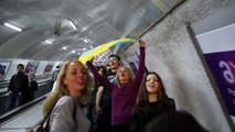 Украинский гимн в метро Тбилиси (Ukrainian anthem in Tbilisi underground)