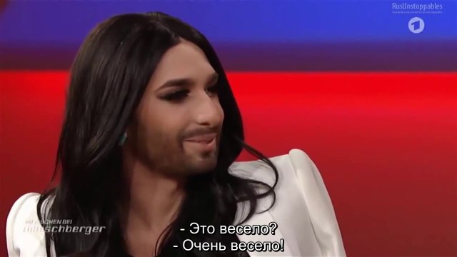 Conchita Wurst at Menschen bei Maischberger - ARD, Cologne - 14.04.2015 русские субтитры