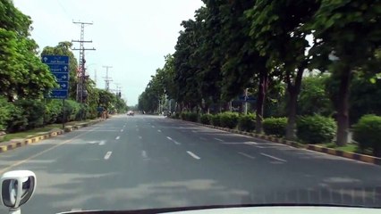 Driving on Main Boulevard Gulberg, Lahore, Pakistan