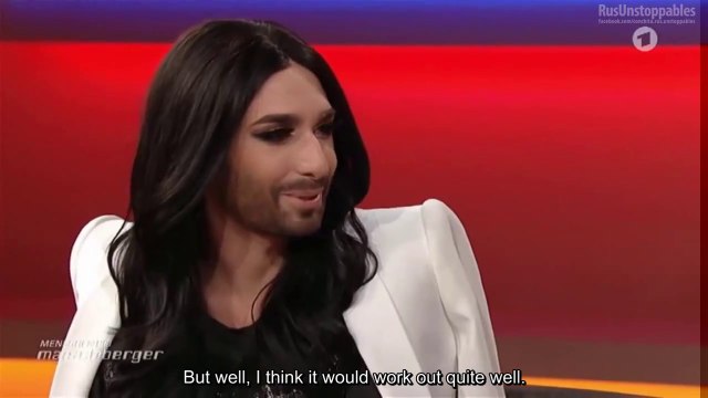 Conchita Wurst at Menschen bei Maischberger ARD, Cologne 14.04.2015 (english subtitles)