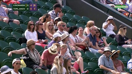 Agnieszka Radwanska vs Ajla Tomljanovic Wimbledon 2015 Highlights