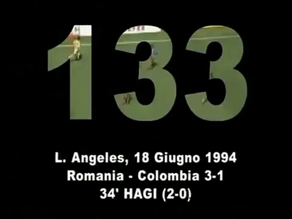 Goal !! Hagi  (Romania Colombia 3-1)