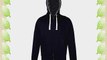 Men's AWDis Hoodies Fur Lined Long Sleeved Zip Up Hooded Jacket New French Navy Size XL