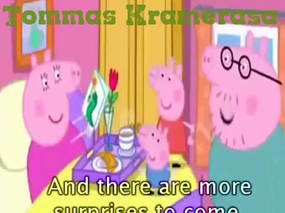 with subtitles Mummy Pig's Birthday Peppa Pig Cartoon Learning english with with subtitles Mummy