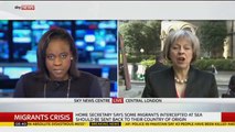 Theresa May Discusses UK's Position On Migrant Crisis In Mediterranean