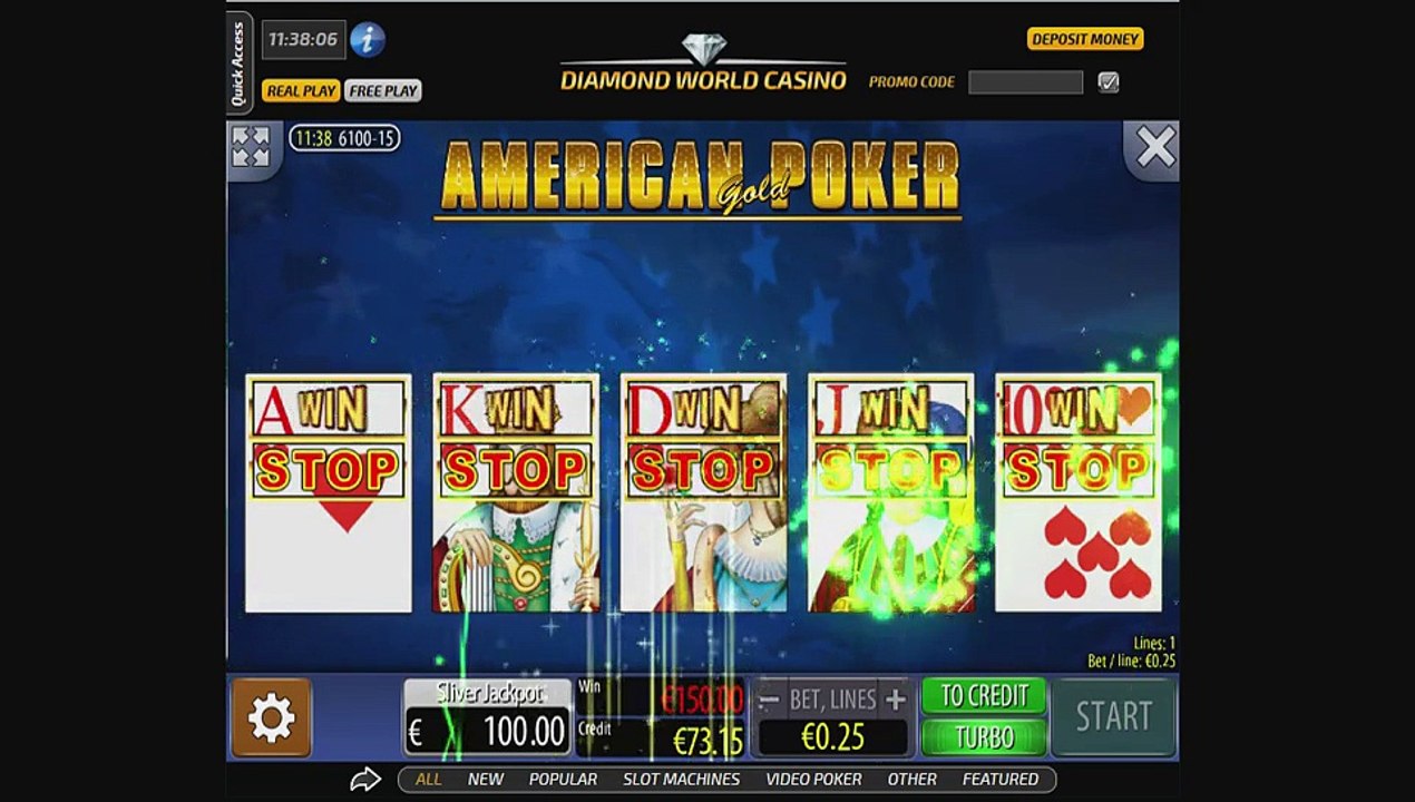 American Poker Gold Huge Win!