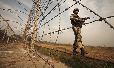 Houses damaged by Indian shelling