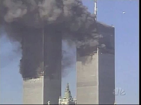 9/11 - NBC - very HQ details of the WTC South Tower collapse and pulverization.