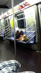 SMH White Girl Wasted on Subway (Only in NYC)