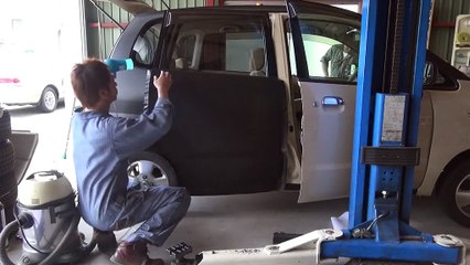 NISSAN MOCO　カーボンラッピング　リヤドア
