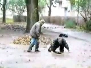 Russians DRUNK break - dance  (UMBRELLA)