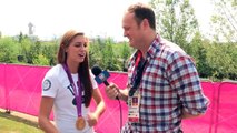 Alex Morgan, the morning after US Womens Soccer Olympic Gold with Brad Blanks in London 2012