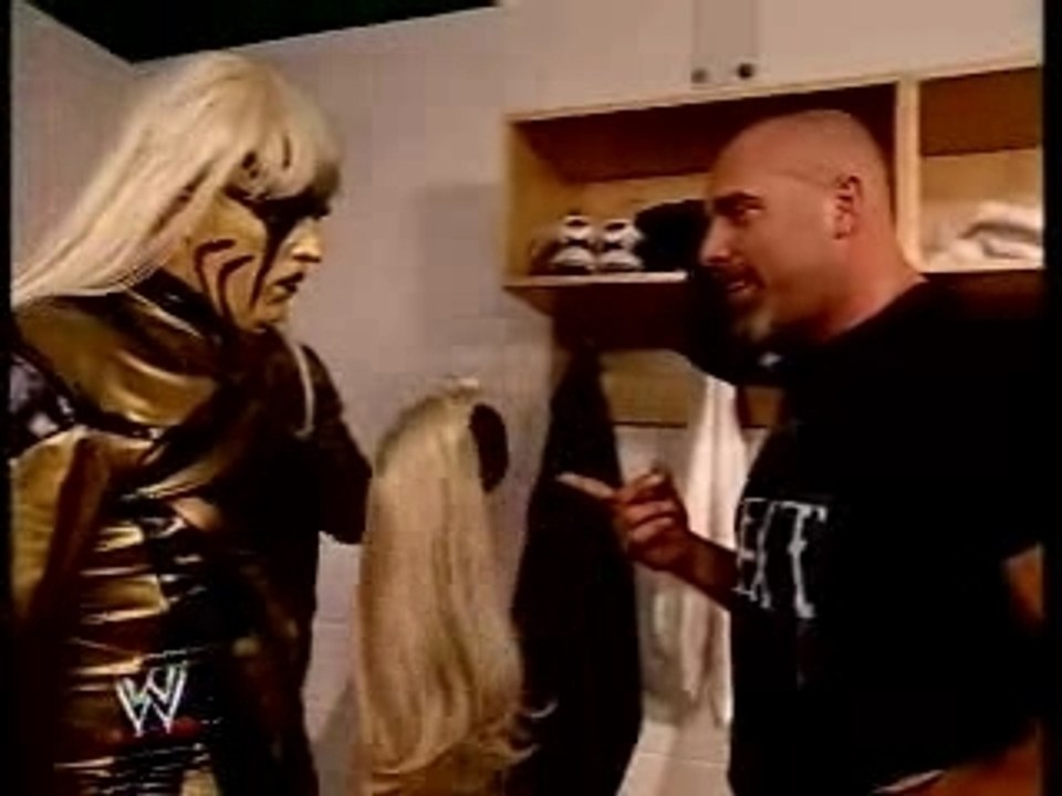 Goldust has a present for Goldberg funny