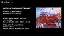 Bonhams Impressionist and Modern Art Sale Highlights - Alfons Walde and Raoul Dufy