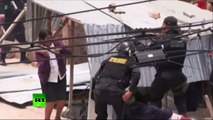 GRAPHIC: Police open fire at residents resisting eviction in Peru