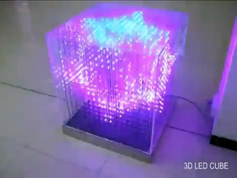 3D LED RGB Arduino Cube 16x16x16