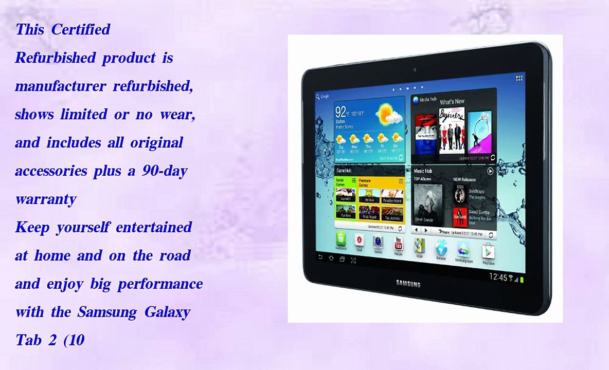 Samsung Galaxy Tab 2 10.1 Inch 16GB  Wi Fi  Titanium