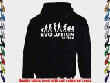 iClobber Evolution It Tech Men's Hoodie Pc Apple Guru Techie Ape To Man Hoody - Large Adult