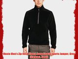 Musto Men's Zip Neck Fleece Long Sleeve Sports Jumper Grey (Carbon) Small