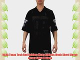 NCAA Texas Tech Red Raiders Mens Athletic Mesh Short Sleeve Jersey Shirt M Black