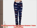 NFL Denver Broncos Womens Polar Fleece Sleepwear / Pajama Pants L Dark Blue