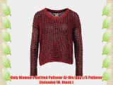 Only Women's Knitted Pullover AI-Wo/ppy L/S Pullover Zinfandel/W. Black L