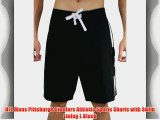 NFL Mens Pittsburgh Steelers Athletic Sports Shorts with Swim Lining L Black