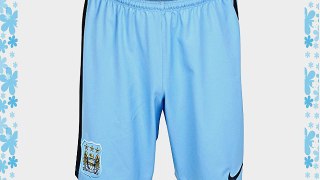 2014-2015 Man City Home Nike Football Shorts (Kids)