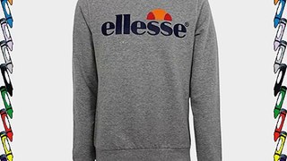 Ellesse Smash Men's Retro Classic Sweatshirt Sweater Jumper Crew Neck Top grey marl X-Large